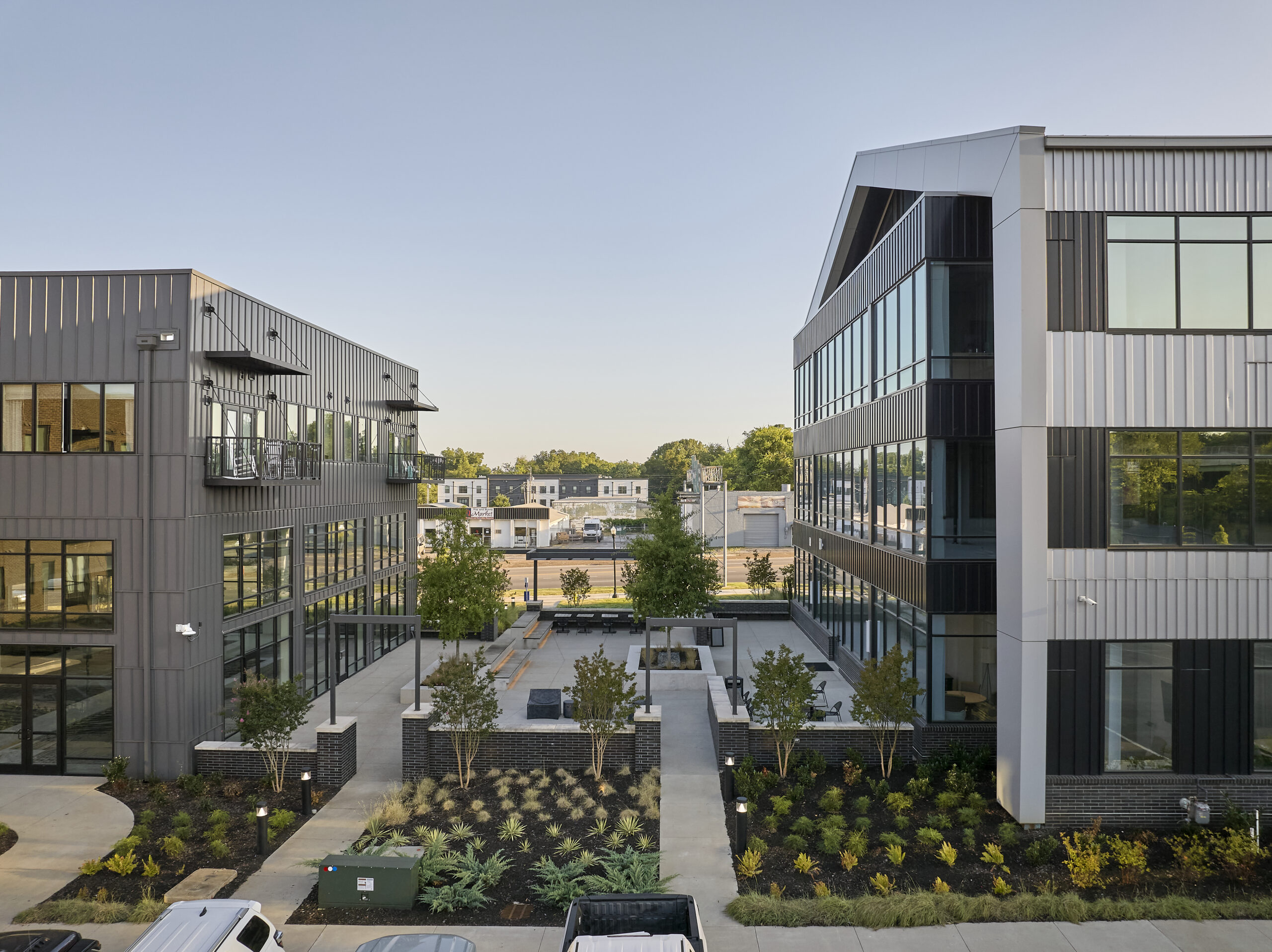 The Foundry and The Range |  Located off Governors  |  The Foundry is a mixed use project with multifamily and retail | Future Home to The Flying Biscuit Cafe and Newly Opened Taziki'sHuntsville, Alabama Retail Market