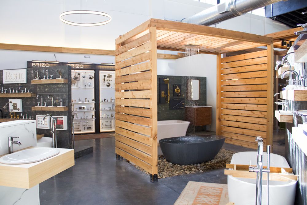 Bathtub fountain at Heritage Kitchen + Bath.