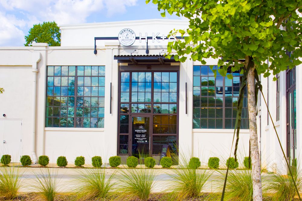 Lincoln Mill Dye House entrance to Heritage Kitchen + Bath.