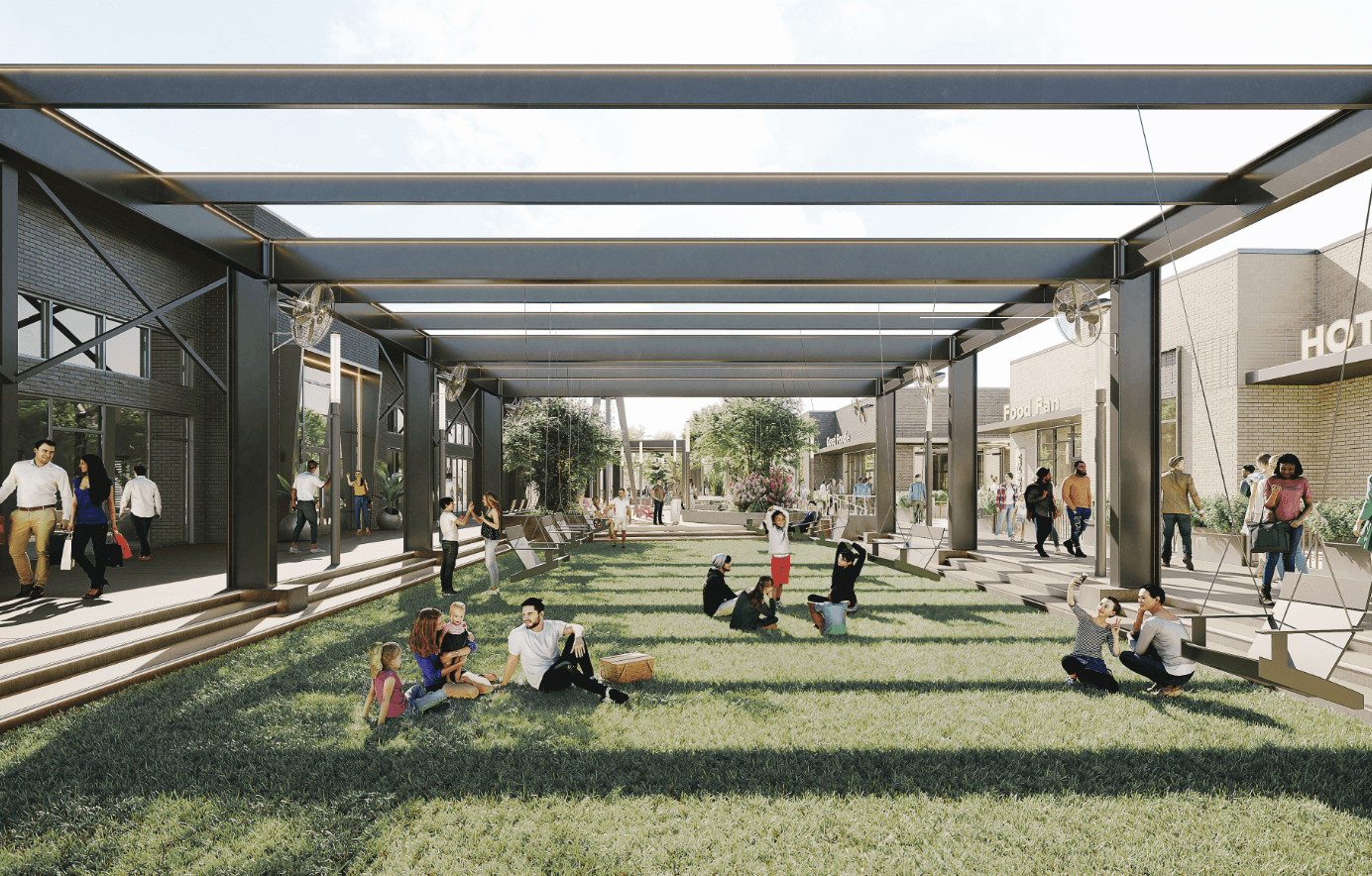 Stadium Commons Courtyard area- Rendering